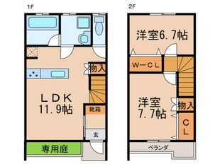 フィオーレ豊が丘の物件間取画像